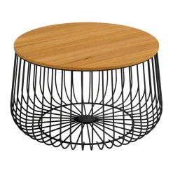 Mesa de Centro Redonda con Estructura Negra ÍNDICO CNG1106N