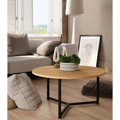 Mesa de Centro Redonda de 80 cm PACÍFICO CNG020N