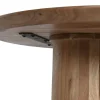Mesa de Centro Redonda de Madera de Acacia Natural MB-212657