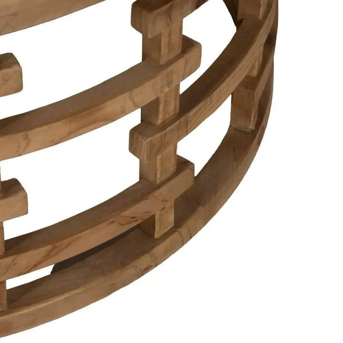 Mesa de Centro Salón Reloj de Dm-Madera 80x80x36 cm 611408