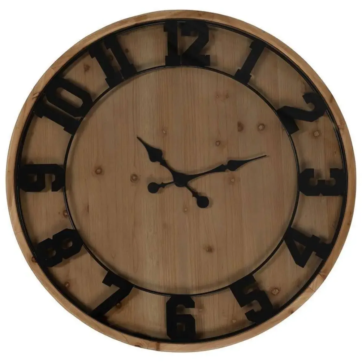 Mesa de Centro Salón Reloj de Dm-Madera 80x80x36 cm 611408