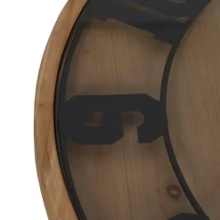 Mesa de Centro Salón Reloj de Dm-Madera 80x80x36 cm 611408