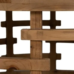 Mesa de Centro Salón Reloj de Dm-Madera 80x80x36 cm 611408