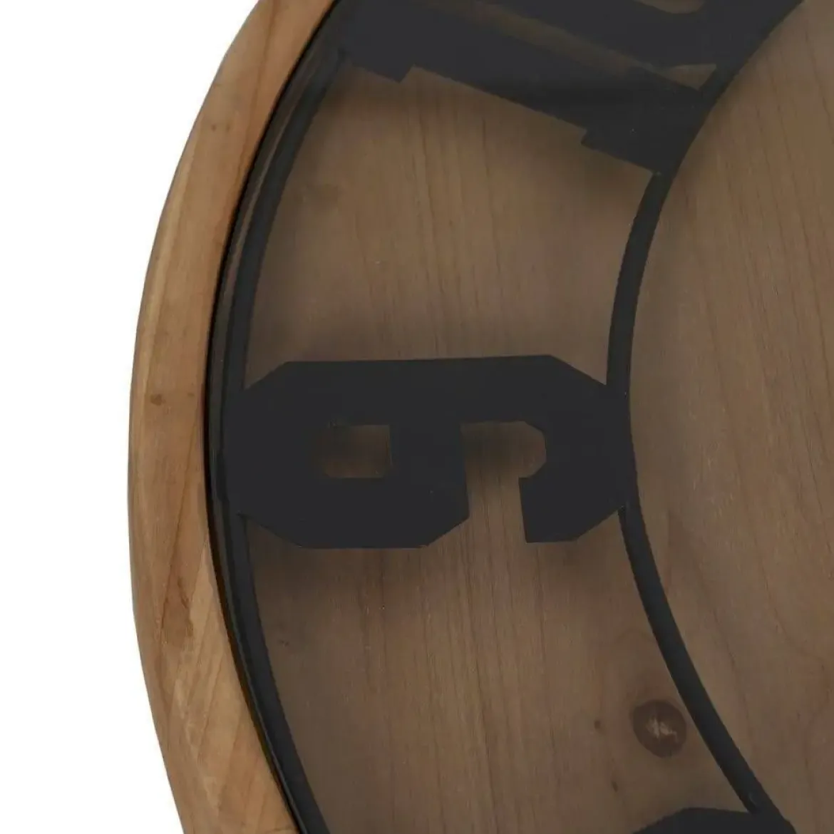 Mesa de Centro Salón Reloj de Dm-Madera 80x80x41 cm 611411