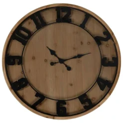 Mesa de Centro Salón Reloj de Dm-Madera 80x80x41 cm 611411