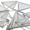 Mesa de Centro Set 6 de Acero y Cristal 137,5 cm MB-182525