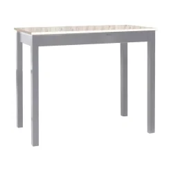 Mesa de Cocina Alta Aluminio con Tapa Laminada SENA 119/AL
