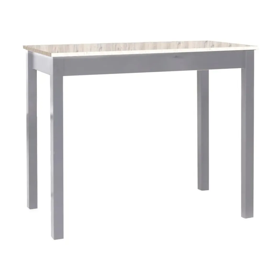 Mesa de Cocina Alta Aluminio con Tapa Laminada SENA 119/AL