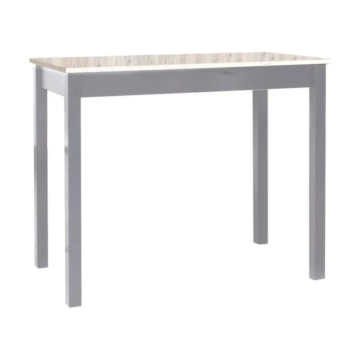 Mesa de Cocina Alta Aluminio con Tapa Laminada SENA 119/AL