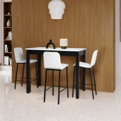 Mesa de Cocina Alta Negra con Tapa Laminada SENA 119/NG