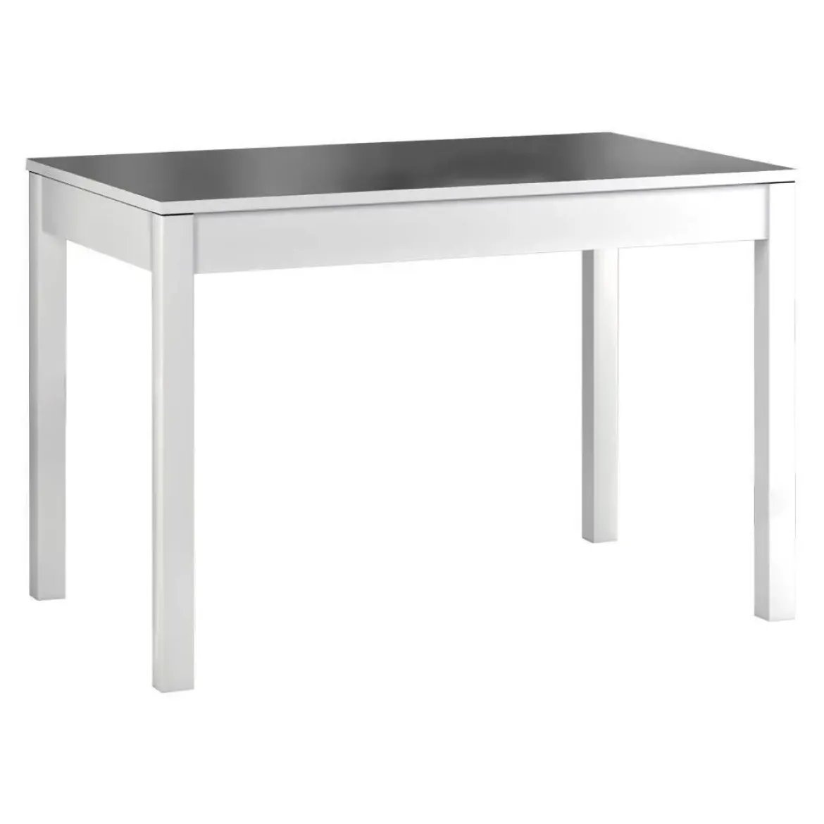 Mesa de Cocina Blanca con Tablero de Cristal CIGALES 156