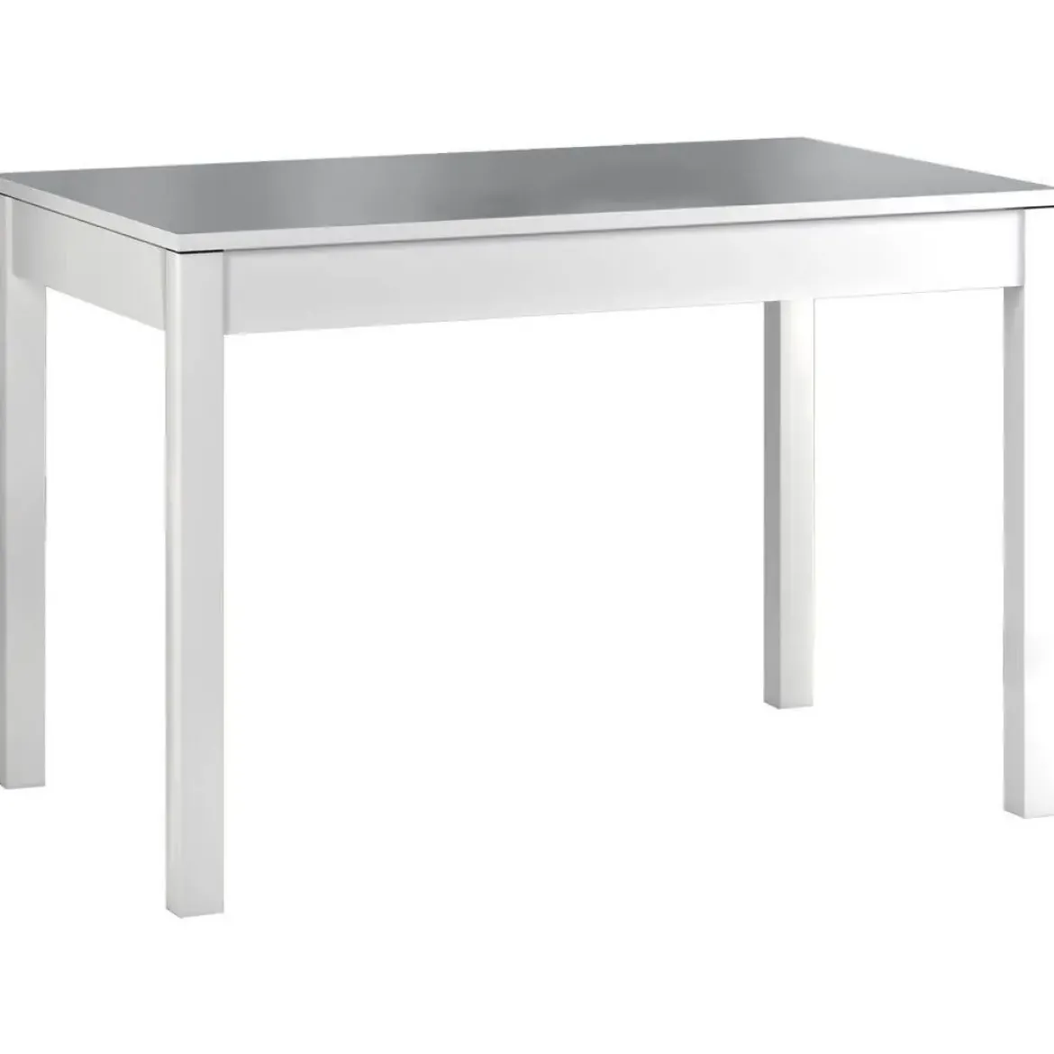 Mesa de Cocina Blanca con Tablero de Cristal CIGALES 156