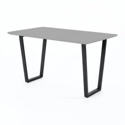 Mesa de Cocina con Patas de Aluminio y Tapa Laminada DALIA