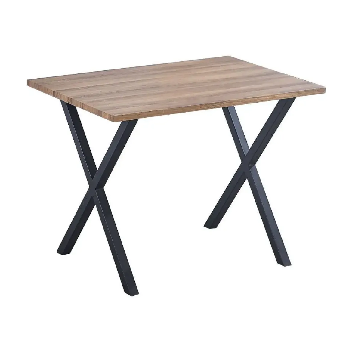 Mesa de Cocina con Patas de Aspa de color Negro VIDEL