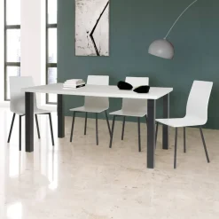 Mesa de Cocina con Patas de Metal y Tablero Laminado 148 ARCOS