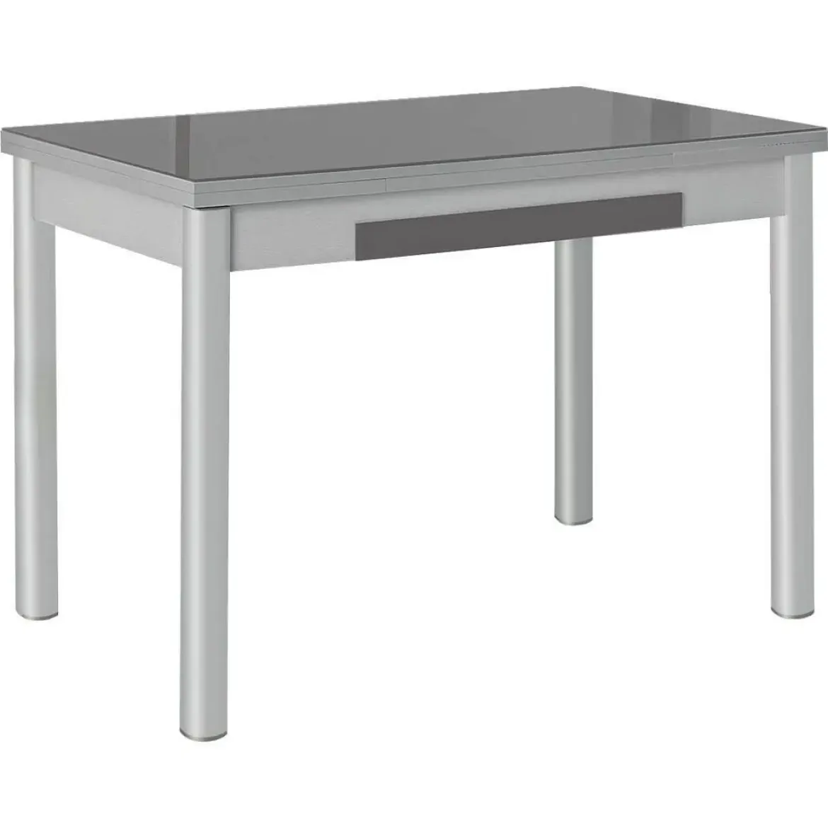 Mesa de Cocina Extensible Alas con Tablero de Cristal LEÓN 914/AL
