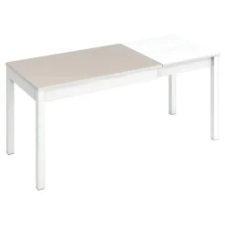 Mesa de Cocina Extensible Carro de Aluminio color Blanco VIENA 903