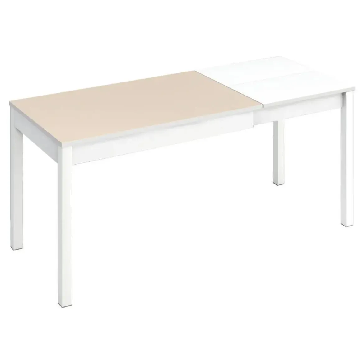 Mesa de Cocina Extensible Carro de Aluminio color Blanco VIENA 903