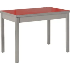 Mesa de Cocina Extensible con Tablero de Cristal PANES 814/AL