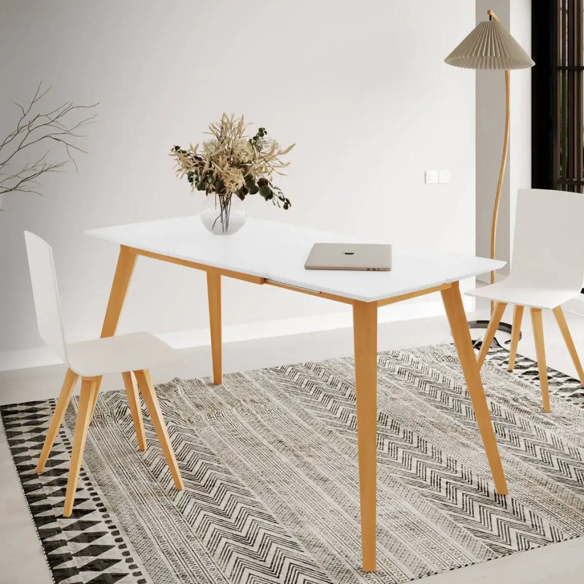 Mesa de Cocina Extensible tipo Carro de Madera 742 VENETO