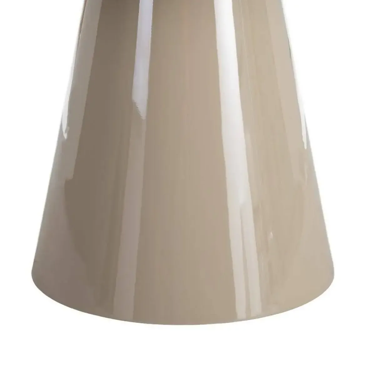 Mesa de Comedor Alto Brillo Taupe de MDF 120x120 cm 615302