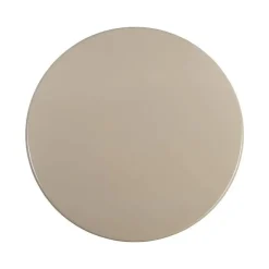 Mesa de Comedor Alto Brillo Taupe de MDF 120x120 cm 615295