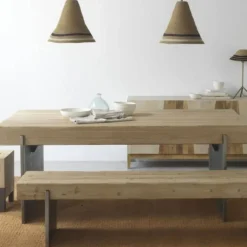 Mesa de comedor Chapada en Abeto para 6 personas GABAR 10933