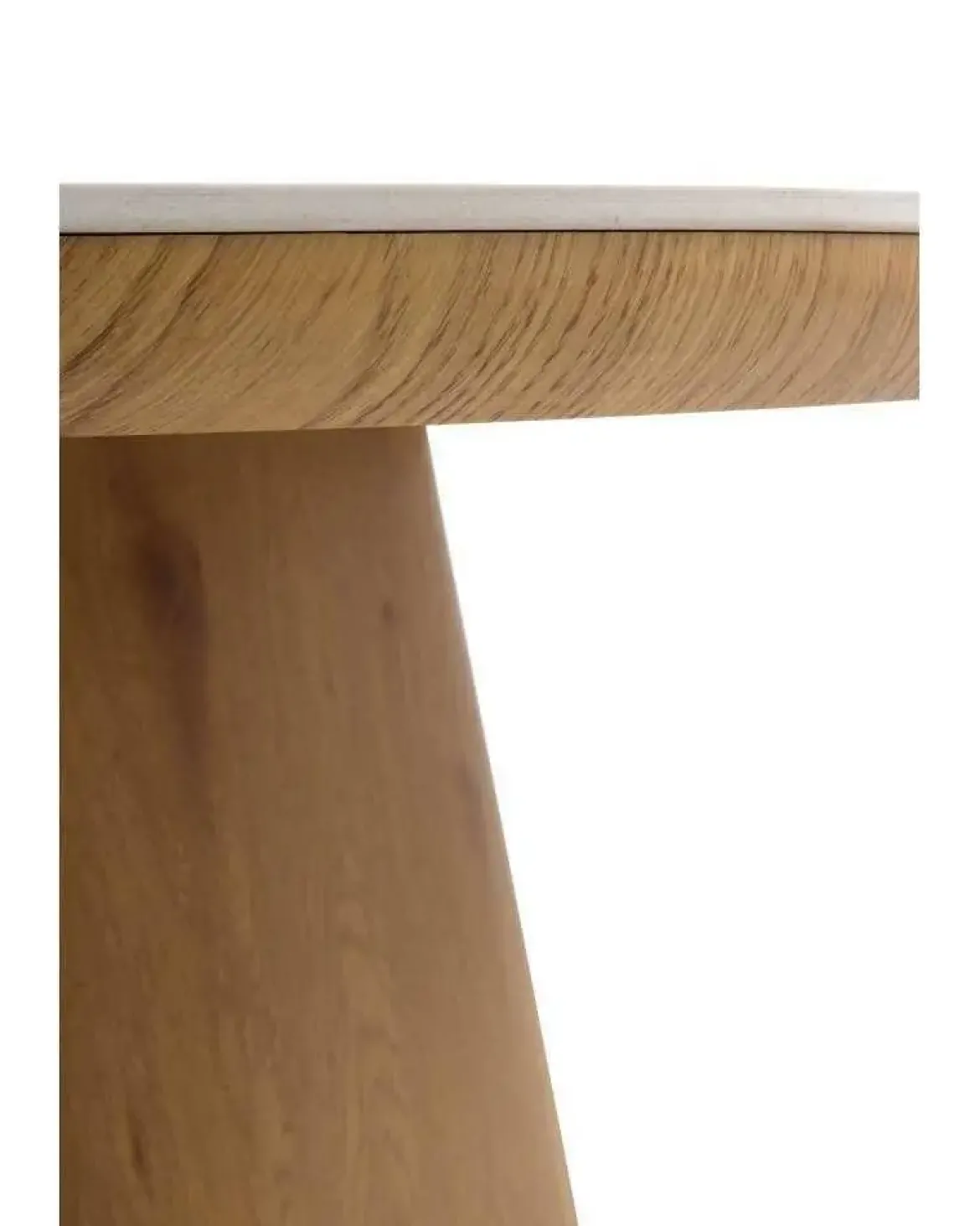 Mesa de Comedor Cuadrada de Madera-Cerámica Blanca GABAR 11419