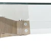Mesa de Comedor de Cristal Templado 160 cm con Patas MDF MB-179590