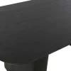 Mesa de Comedor de Madera de Abeto Negra para 6 Personas MB-226714