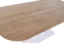 Mesa de Comedor de Madera de Acacia y Metal 240 cm MB-227288