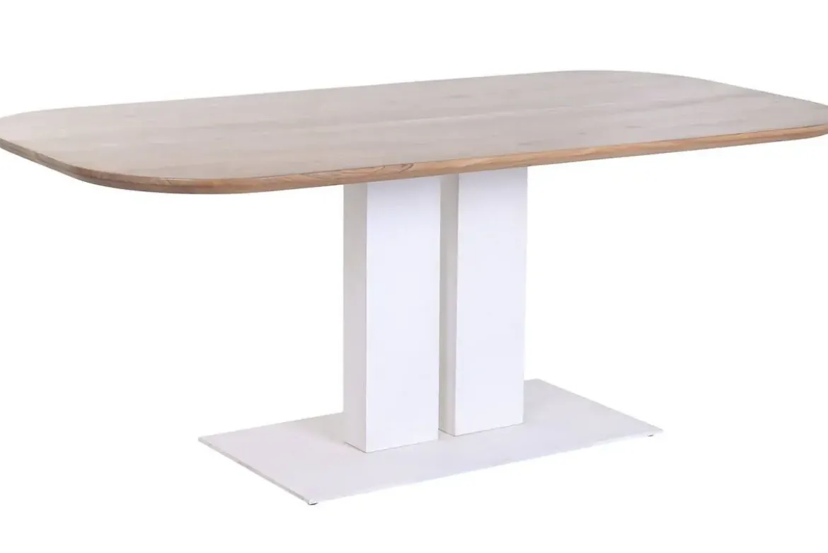 Mesa de Comedor de Madera de Acacia y Metal 240 cm MB-227288