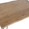 Mesa de Comedor de Madera de Acacia con Patas de Metal MB-226328