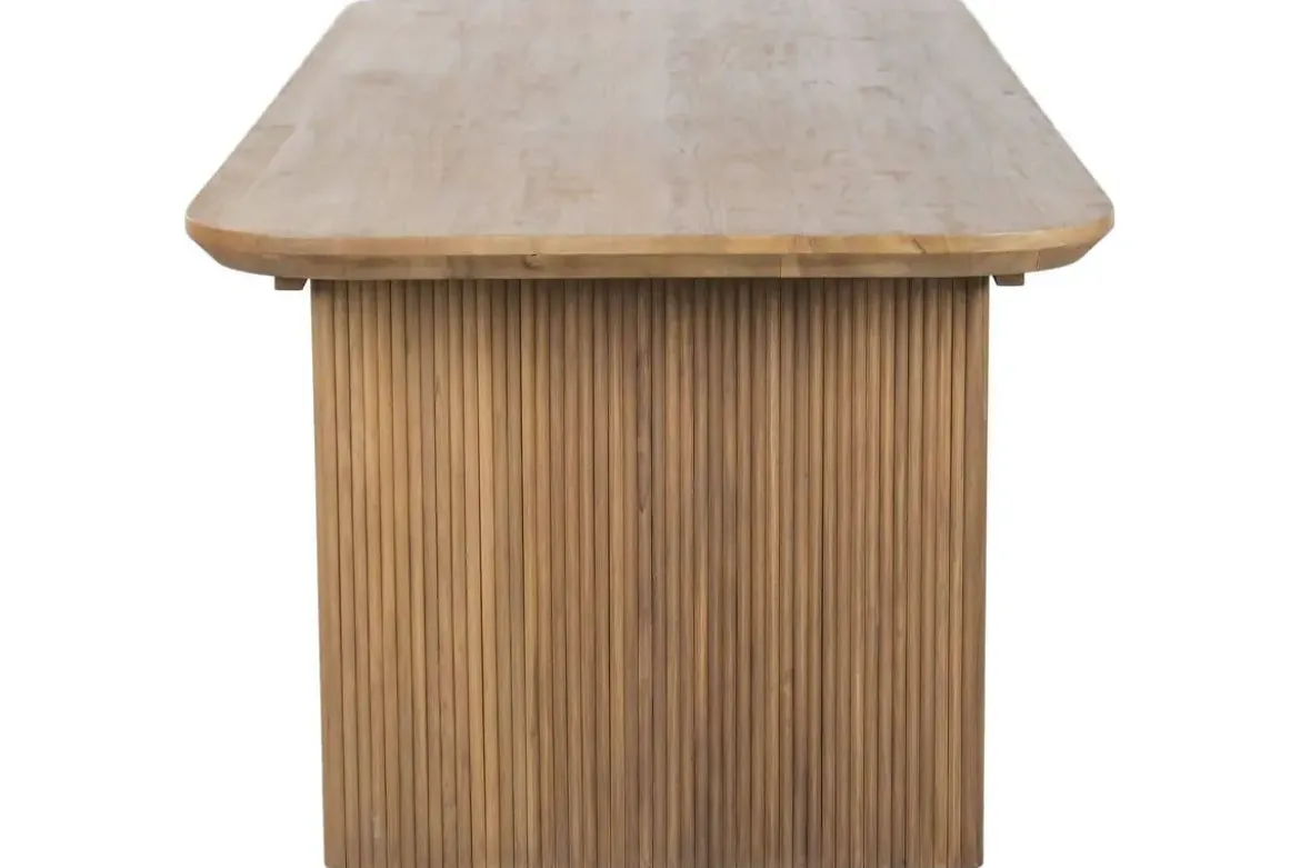 Mesa de Comedor de Madera de Teca 250 cm Natural MB-221789
