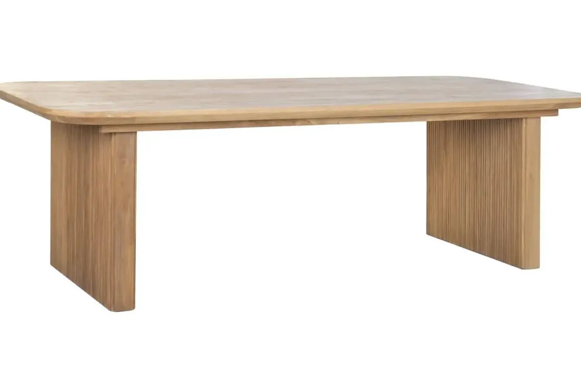 Mesa de Comedor de Madera de Teca 250 cm Natural MB-221789
