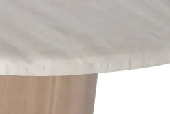 Mesa de Comedor de MDF con Superficie de Granito Marrón Claro MB-226673