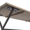 Mesa de Comedor de Teca con Patas de Metal MB-227262