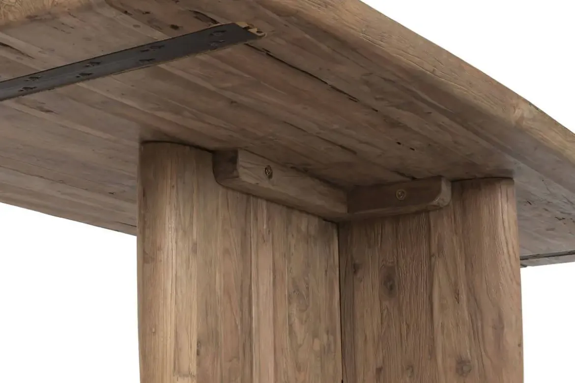 Mesa de Comedor de Teca Reciclada Natural 220 cm MB-223962