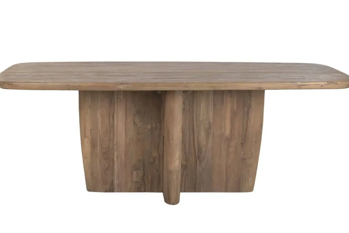 Mesa de Comedor de Teca Reciclada Natural 220 cm MB-223962