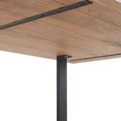 Mesa de comedor de 200x100 cm en madera maciza de acacia color natural GABAR 10834