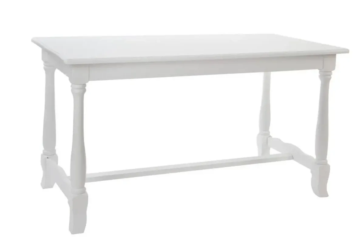 Mesa de Comedor en Madera Blanca 180 cm MB-196118