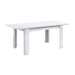 Mesa de comedor extensible blanca artik 004586A