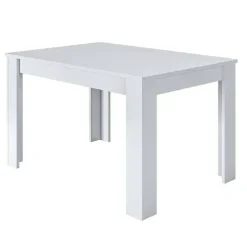 Mesa de comedor extensible blanca artik 004586A
