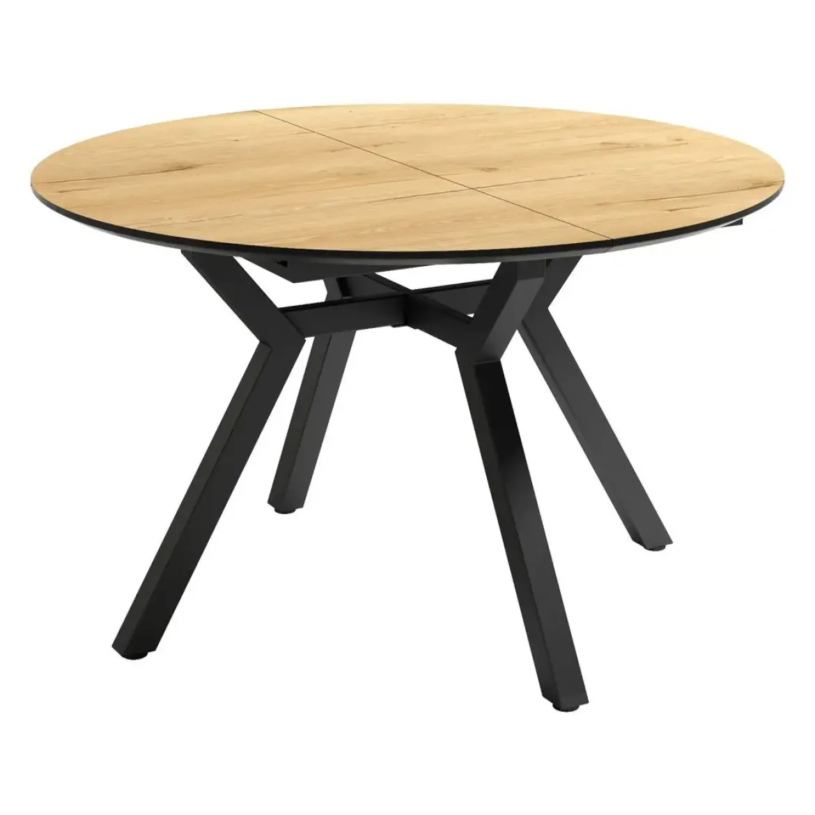 Mesa de Comedor Extensible 100 cm con Estructura Metálica CANTÁBRICO