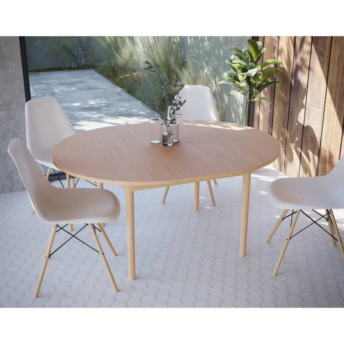 Mesa de Comedor Extensible 130-165 cm CALASETTA L11