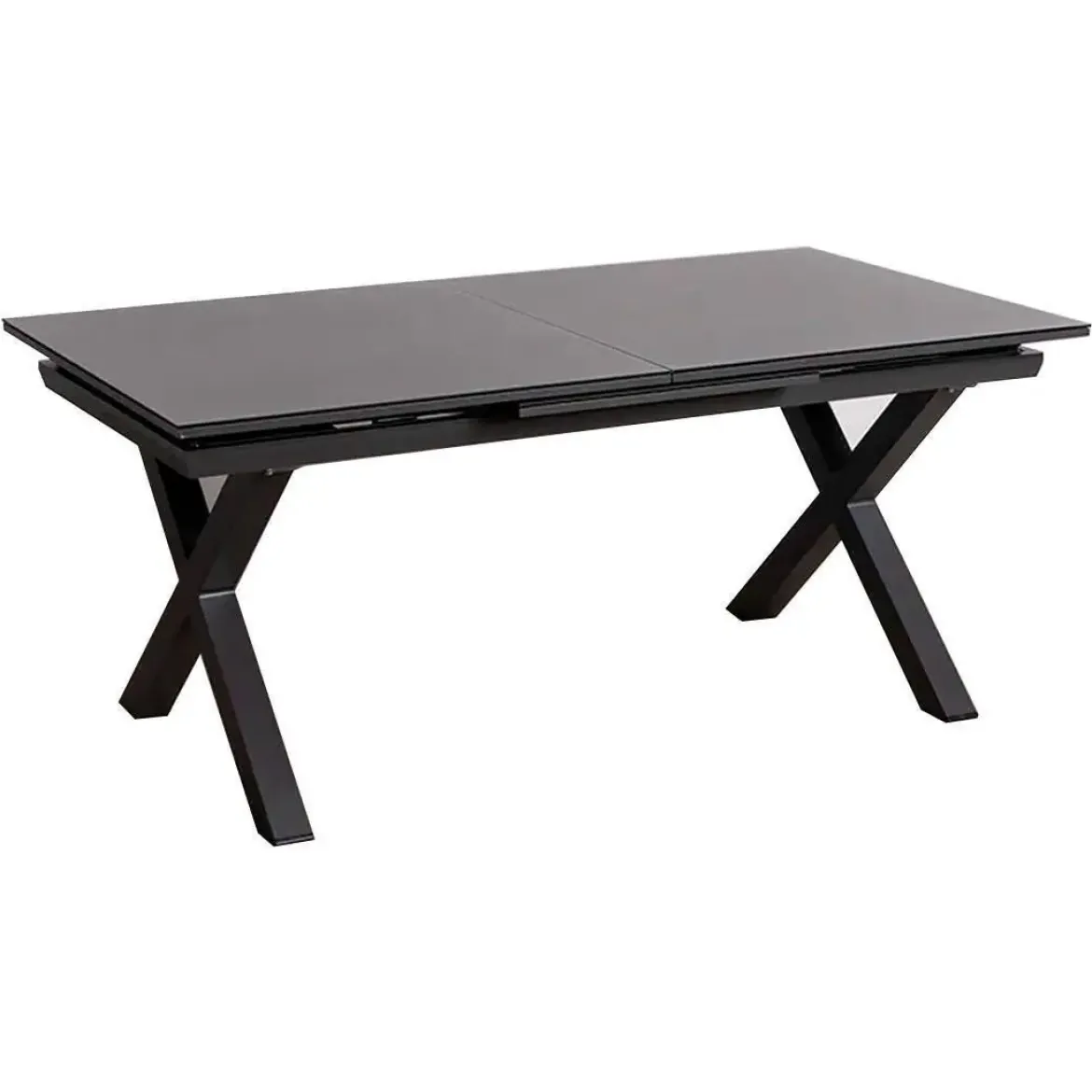 Mesa de Comedor Extensible con Patas de Aluminio 61157