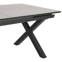 Mesa de Comedor Extensible con Patas de Aluminio 61157