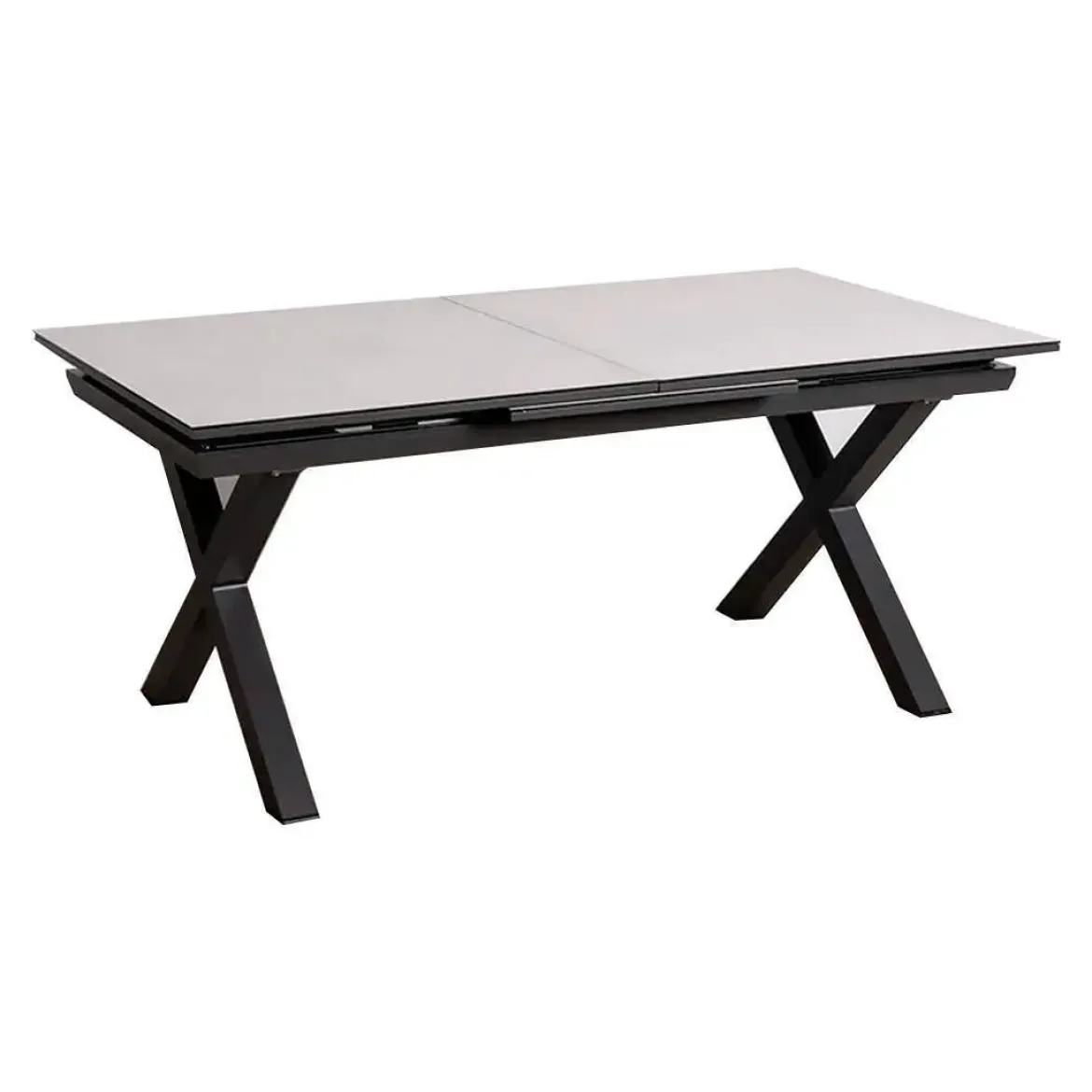 Mesa de Comedor Extensible con Patas de Aluminio 61157