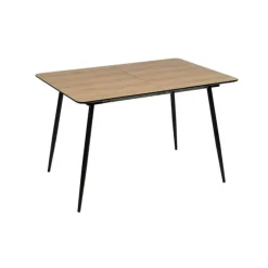 Mesa de Comedor Extensible con Patas de Hierro 61180