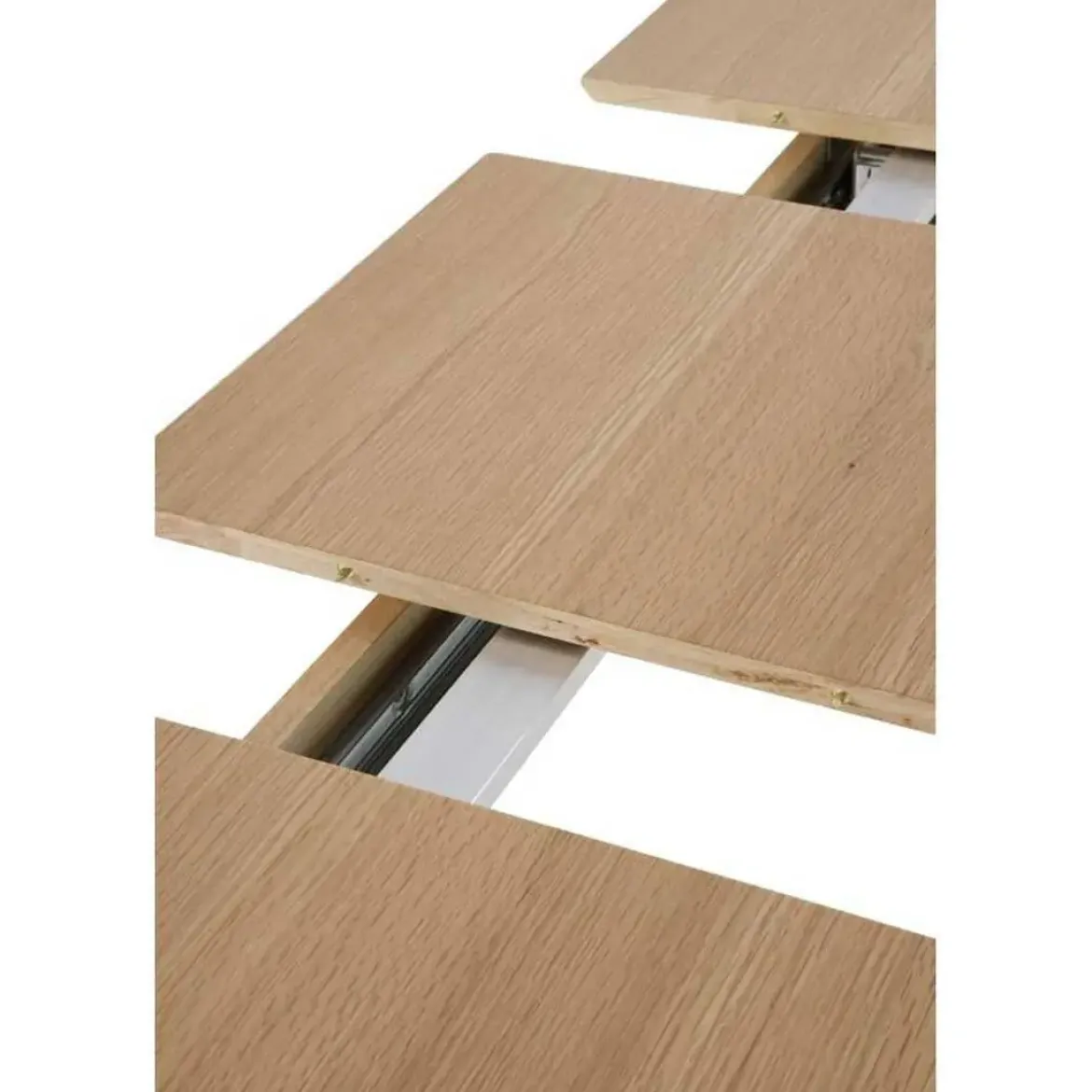 Mesa de Comedor Extensible con Patas de Hevea y Roble GABAR 11435